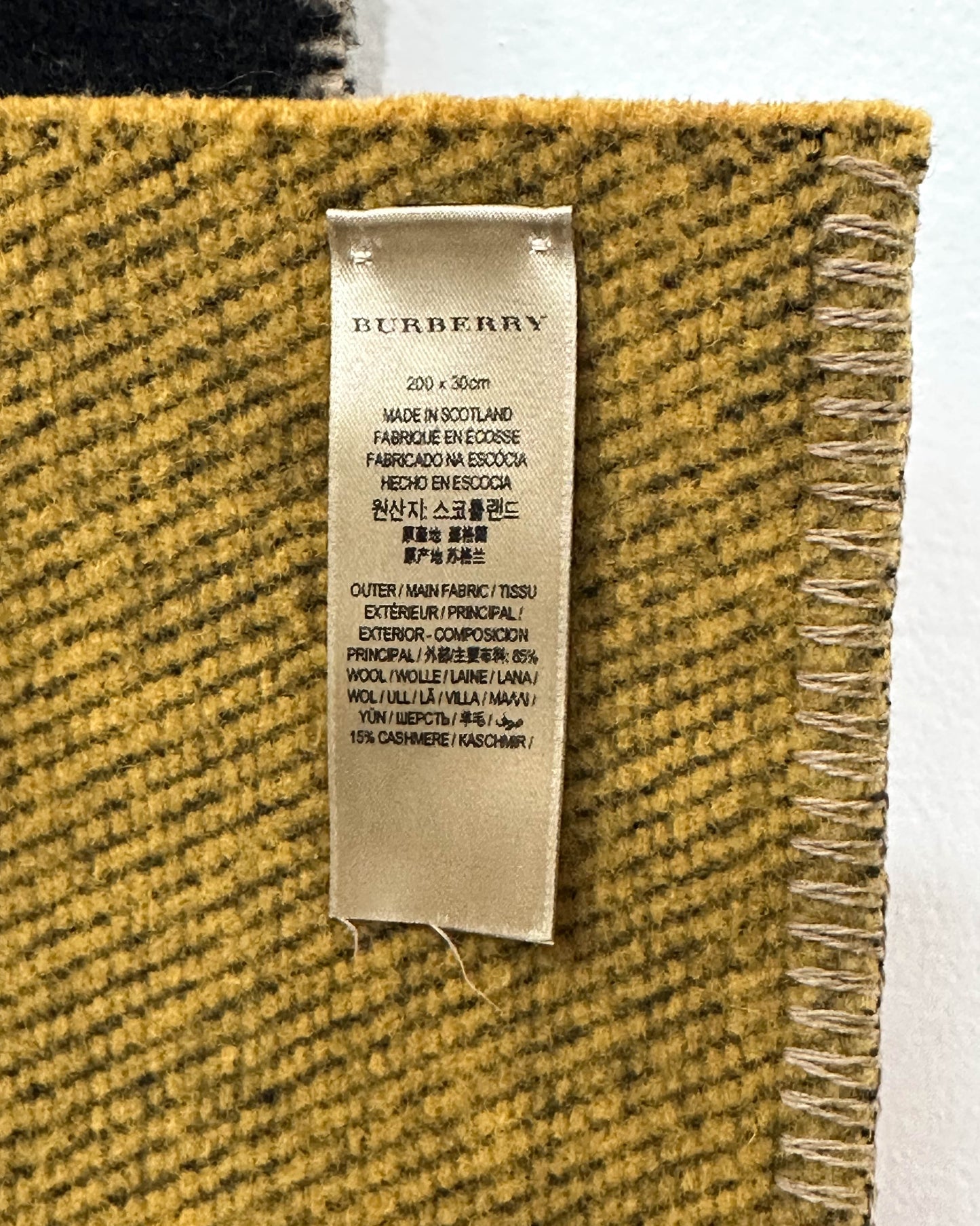 Burberry Wool/Cashmere Blend Scarf
