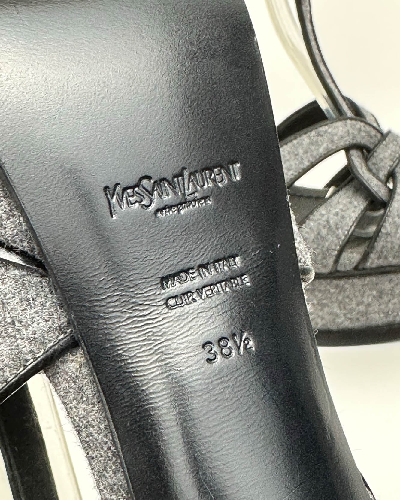 Saint Laurent Tribute Sandals- Size 38.5