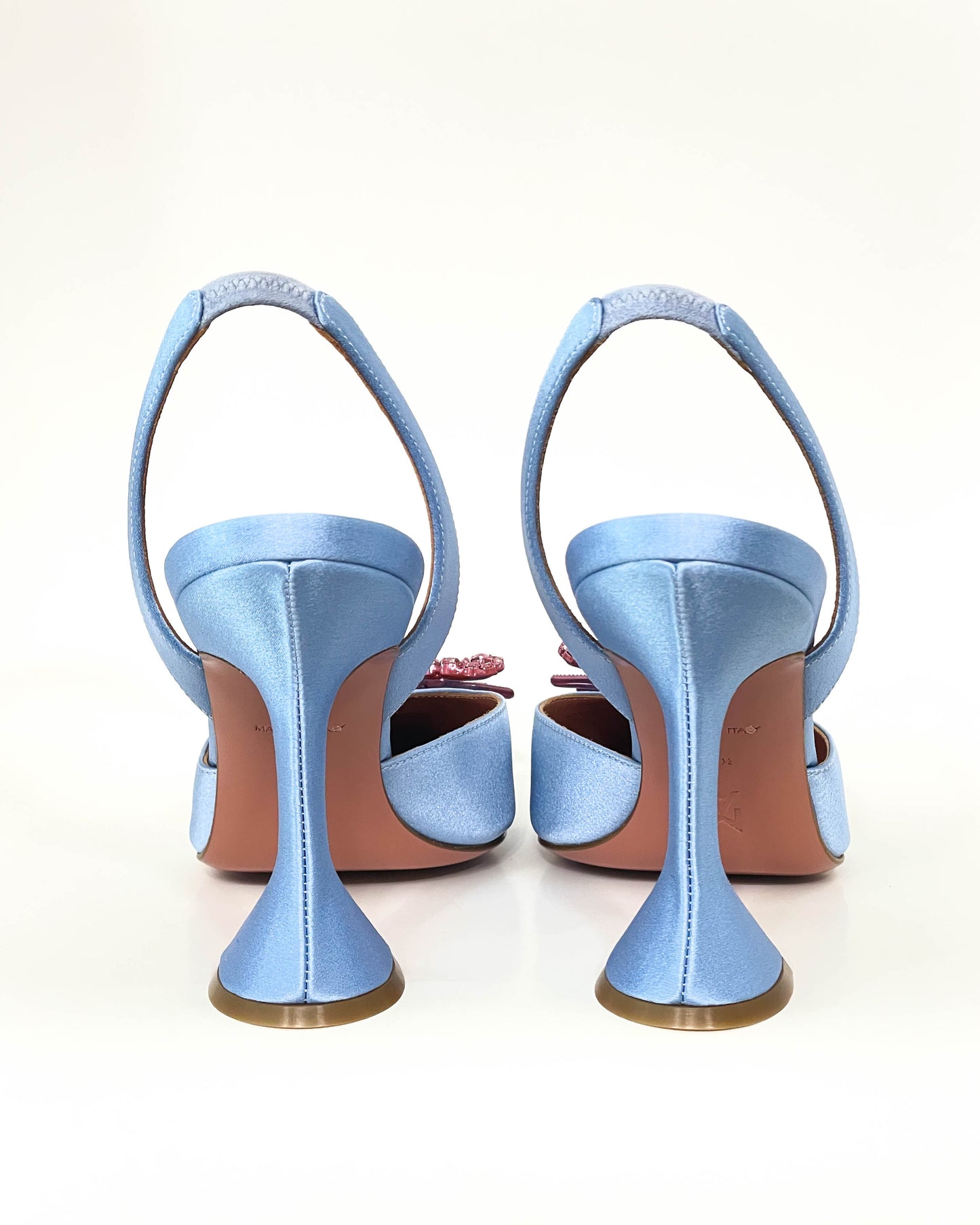 Amina Muaddi Rosie Crystal Bow Pumps - Size 39.5