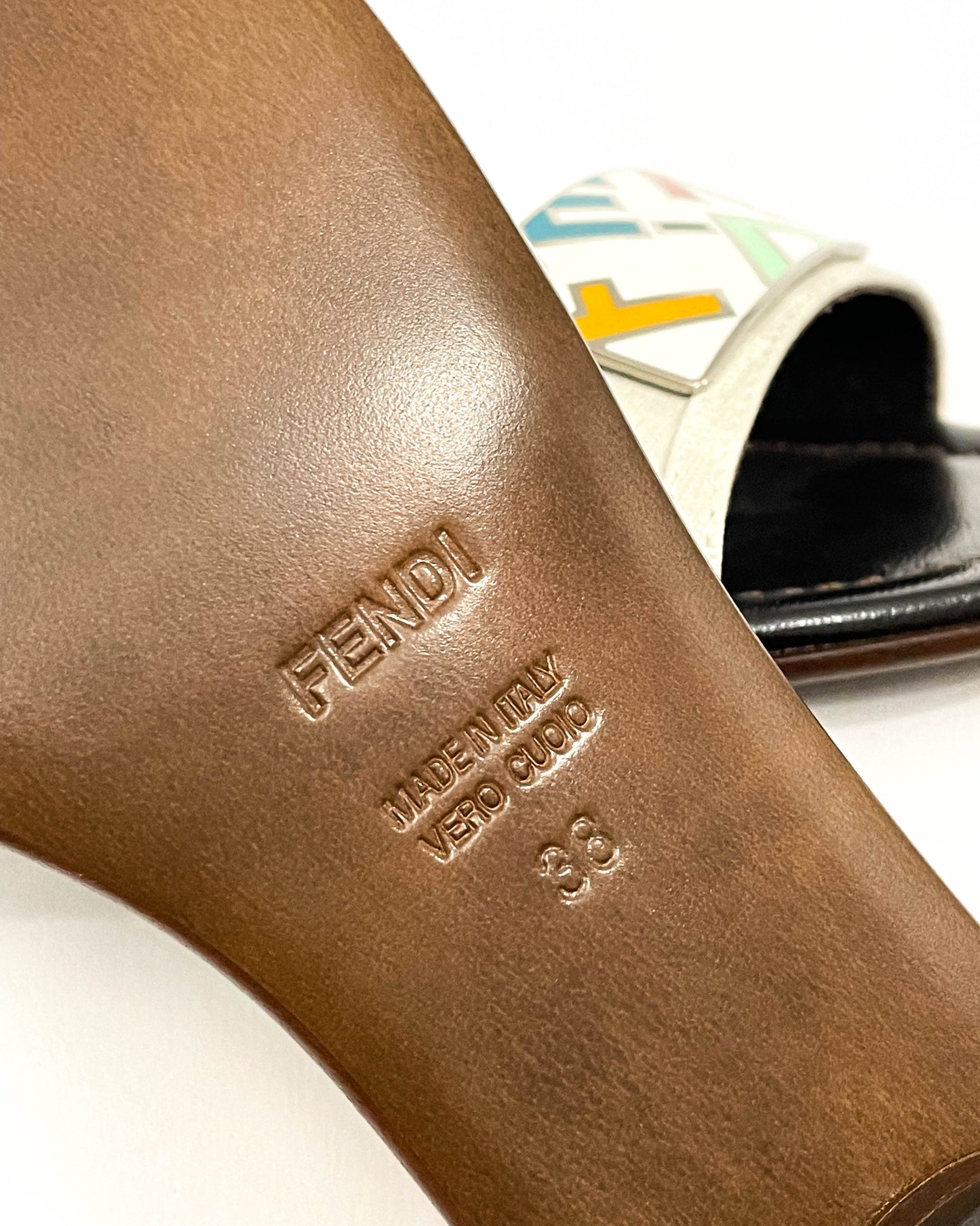 Fendi Signature Sandals - Size 38