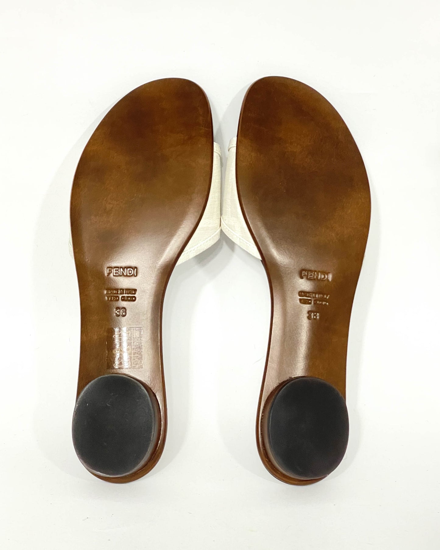 Fendi Signature Sandals - Size 38