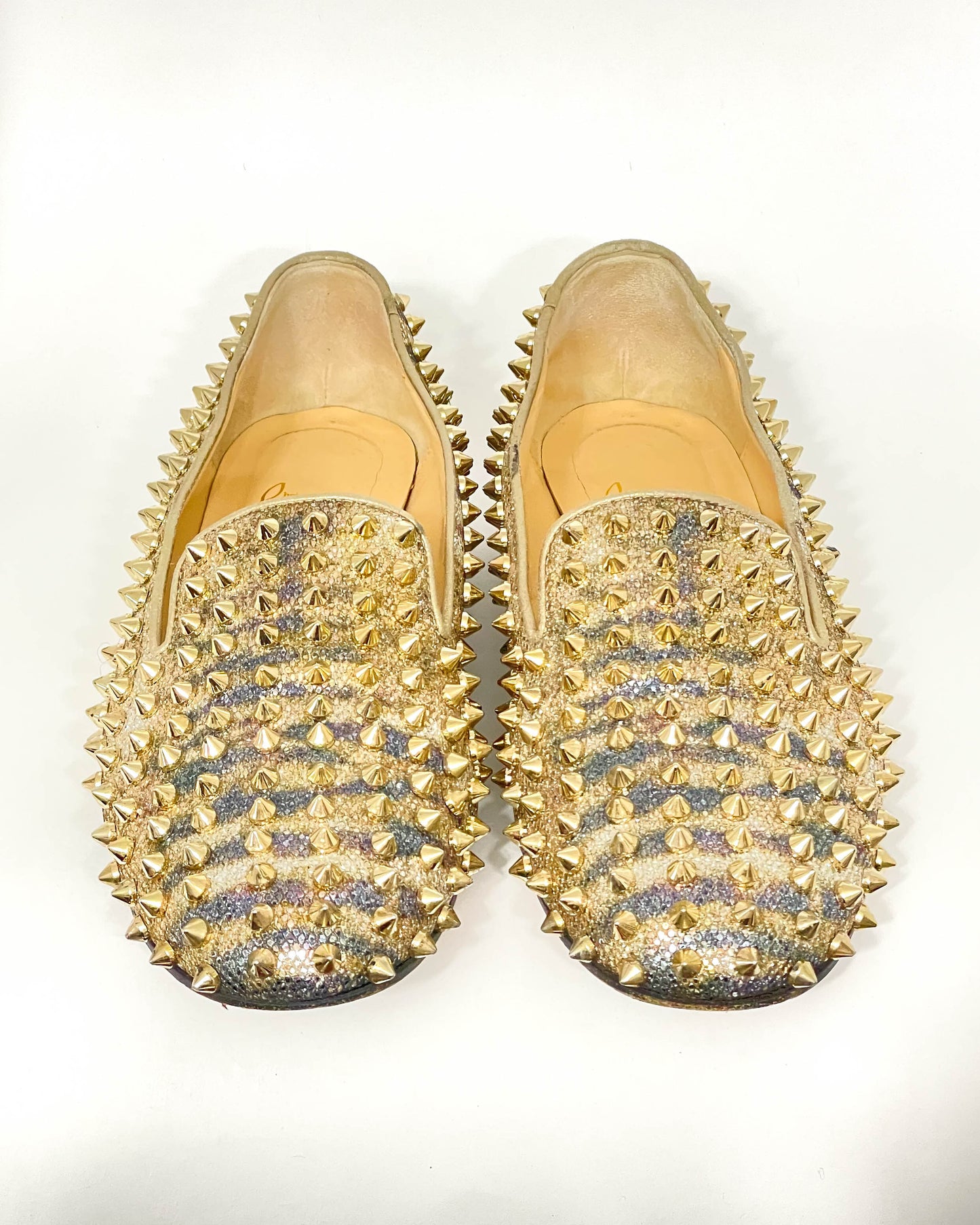 Christian Louboutin Spike Loafers - Size 38