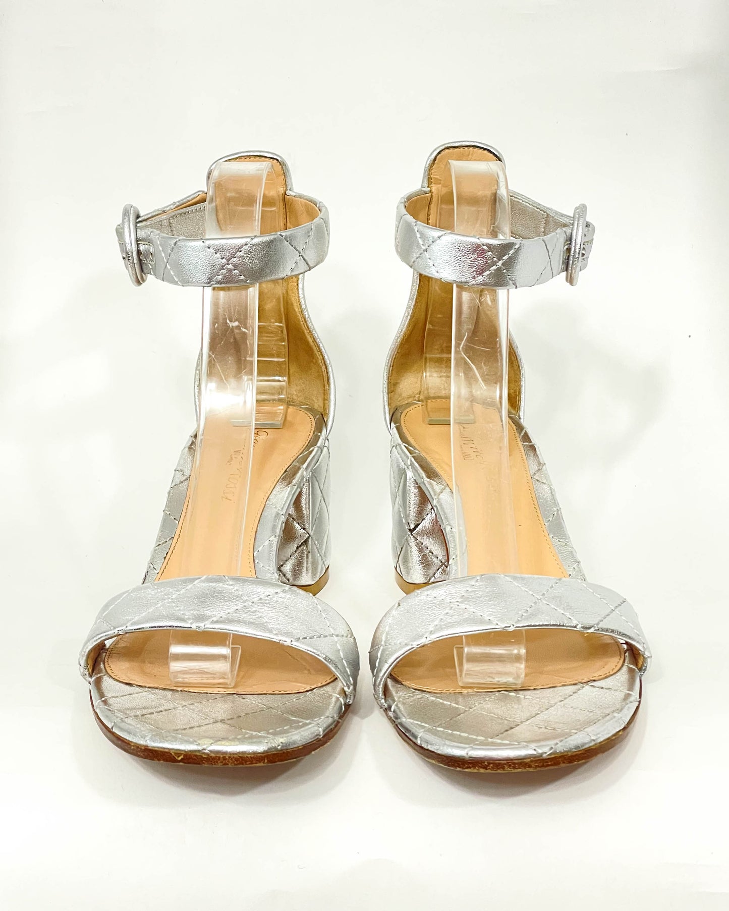 Gianvito Rossi Metallic Sandals- Size 39