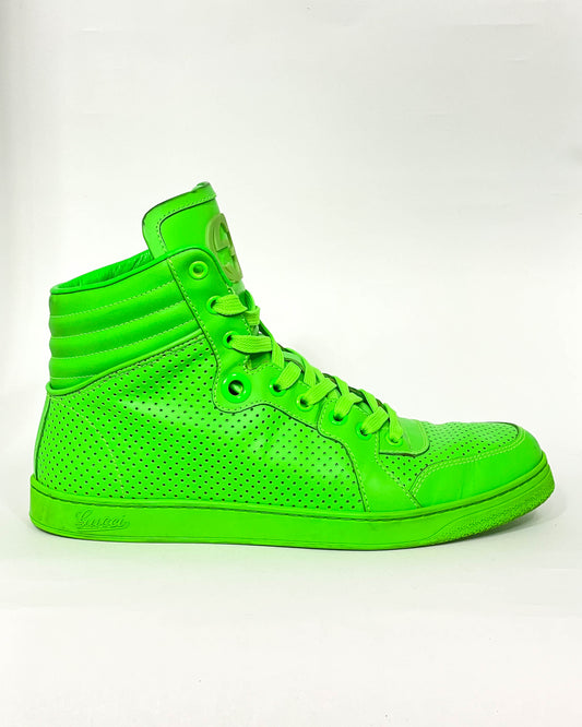 Gucci Neon High Tops- Size 6 Mens