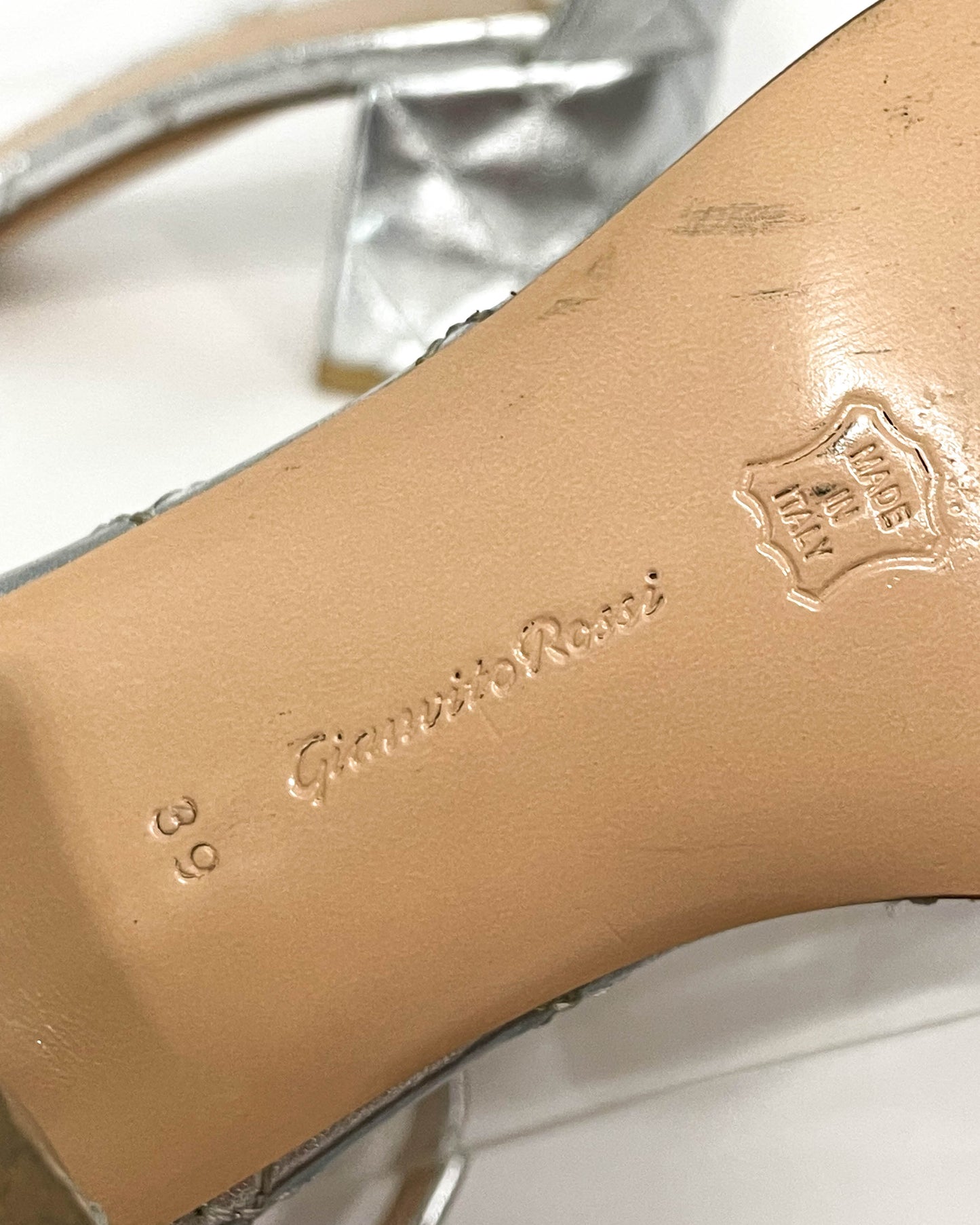 Gianvito Rossi Metallic Sandals- Size 39