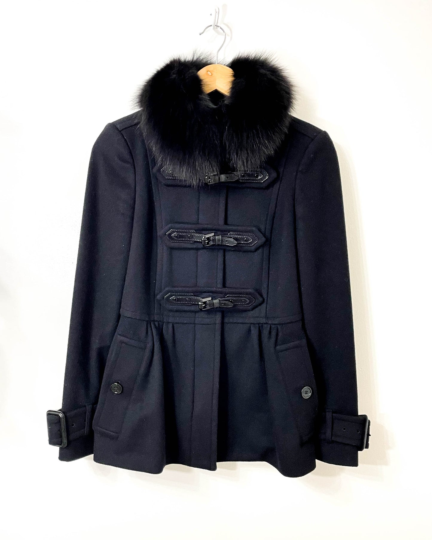 Burberry Jacket with Removable Collar- Size 2