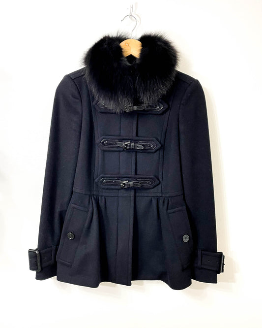 Burberry Jacket with Removable Collar- Size 2