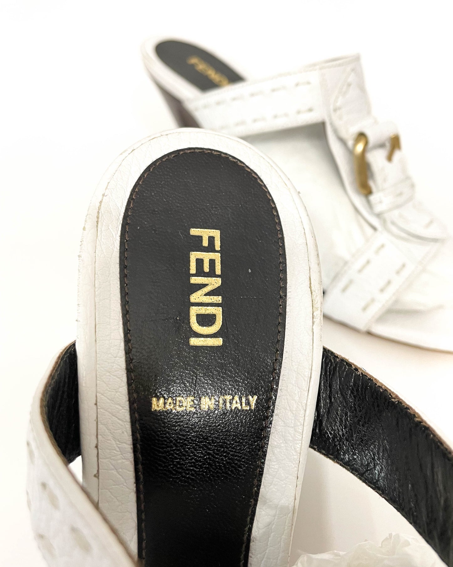 Fendi Wedge Sandals- Size 39