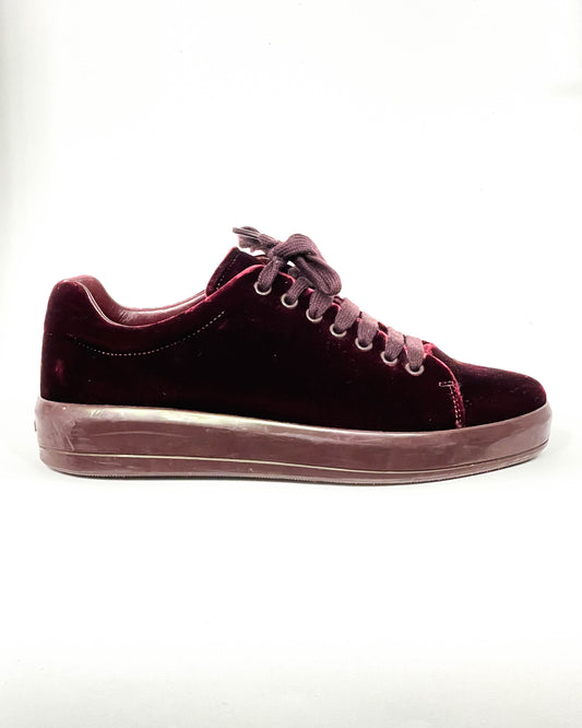 Prada Velvet Sneakers- Size 39