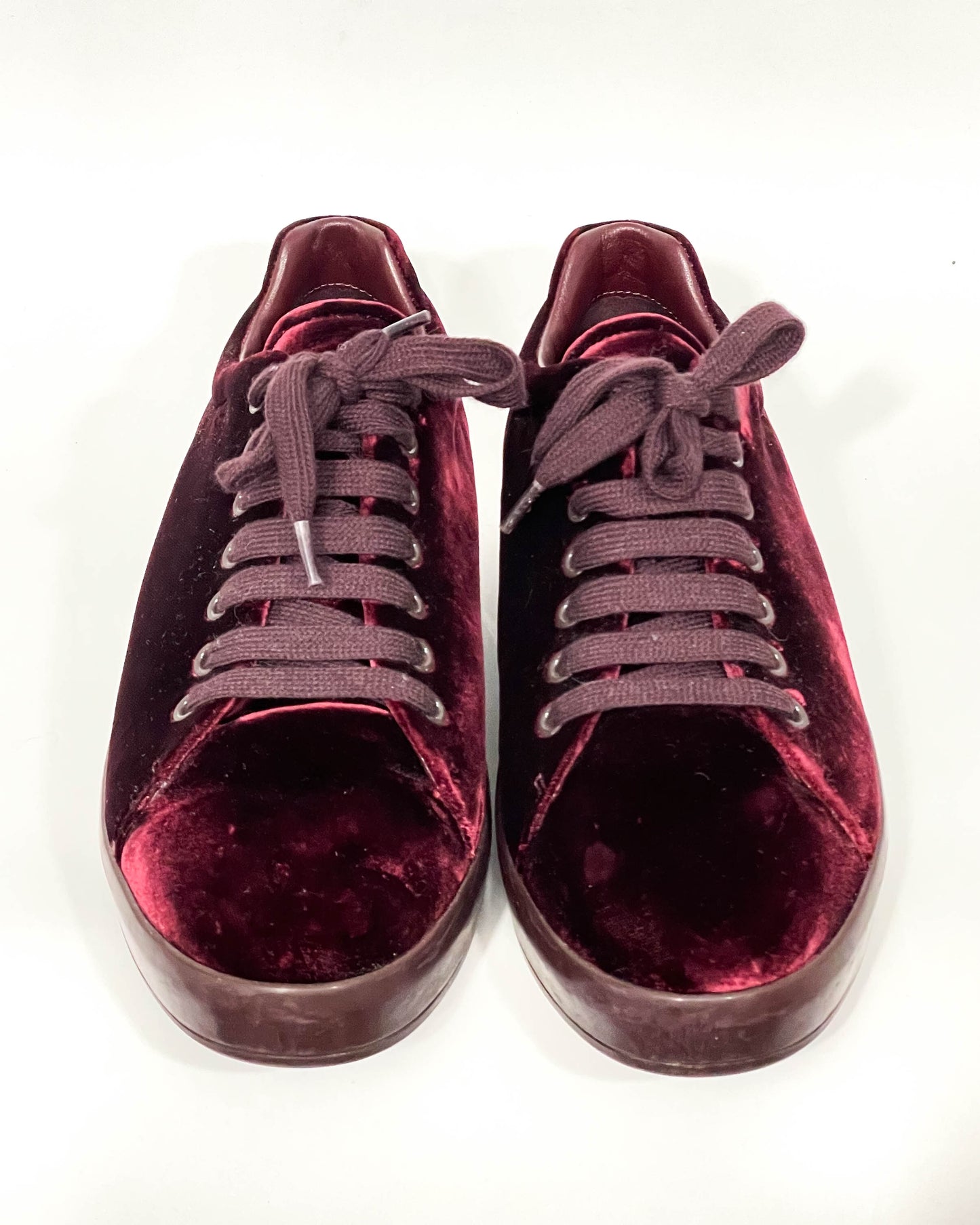 Prada Velvet Sneakers- Size 39