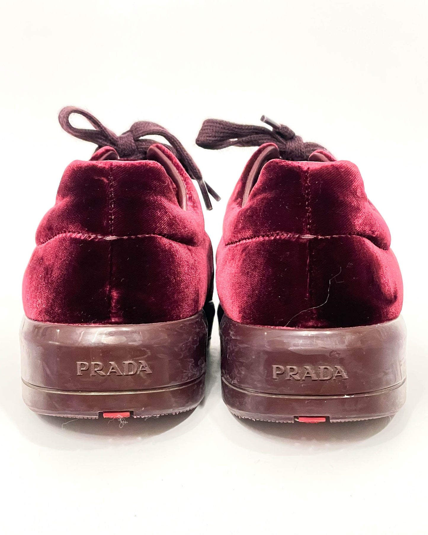 Prada Velvet Sneakers- Size 39