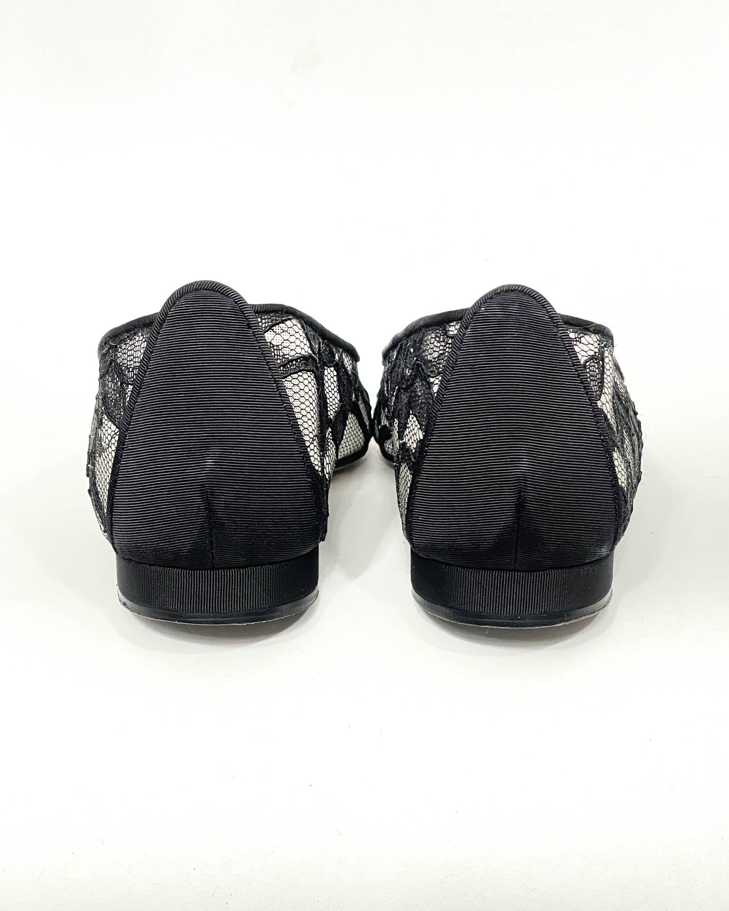 Manolo Blahnik Lace Flats - Size 38.5