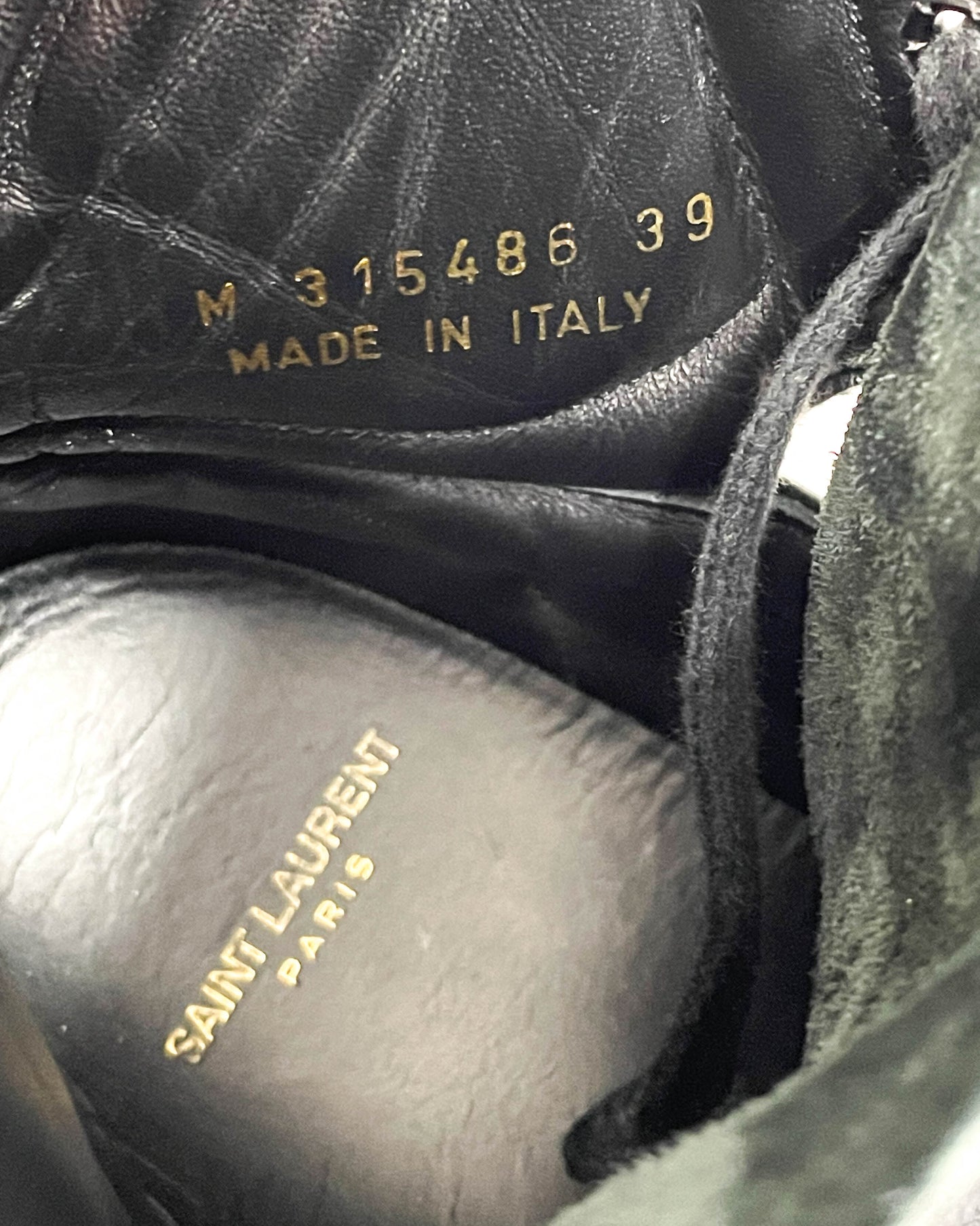 Saint Laurent High Top Sneaker- Size 39