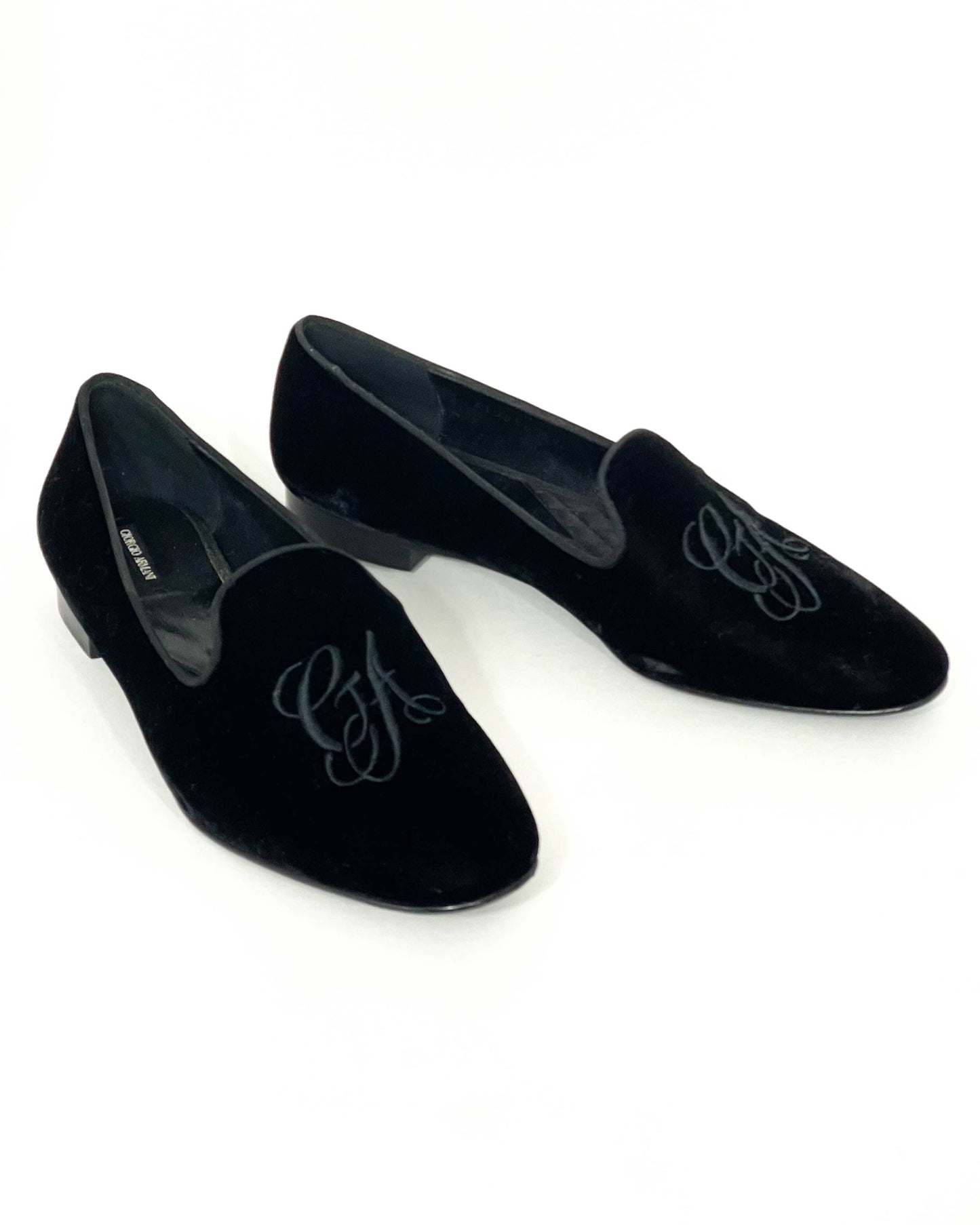 Giorgio Armani Velvet Loafers- Size 39