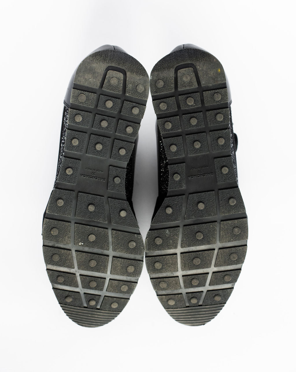Balenciaga Black Glitter Race Runners - Size 39