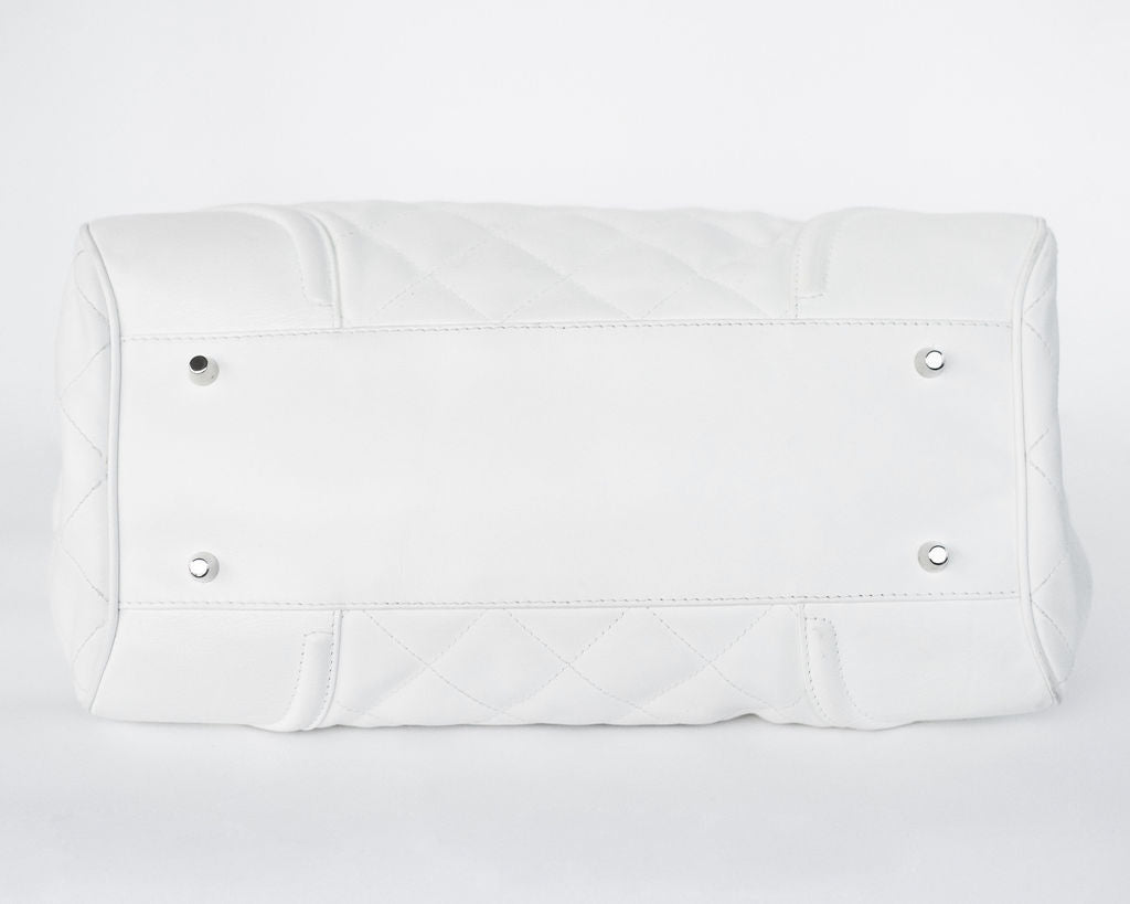 Burberry Quilted White Purse