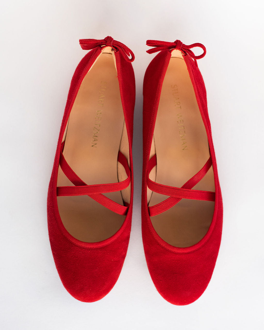 Stuart Weitzman Bolshoi Suede Ballet Flats - Sizes 9