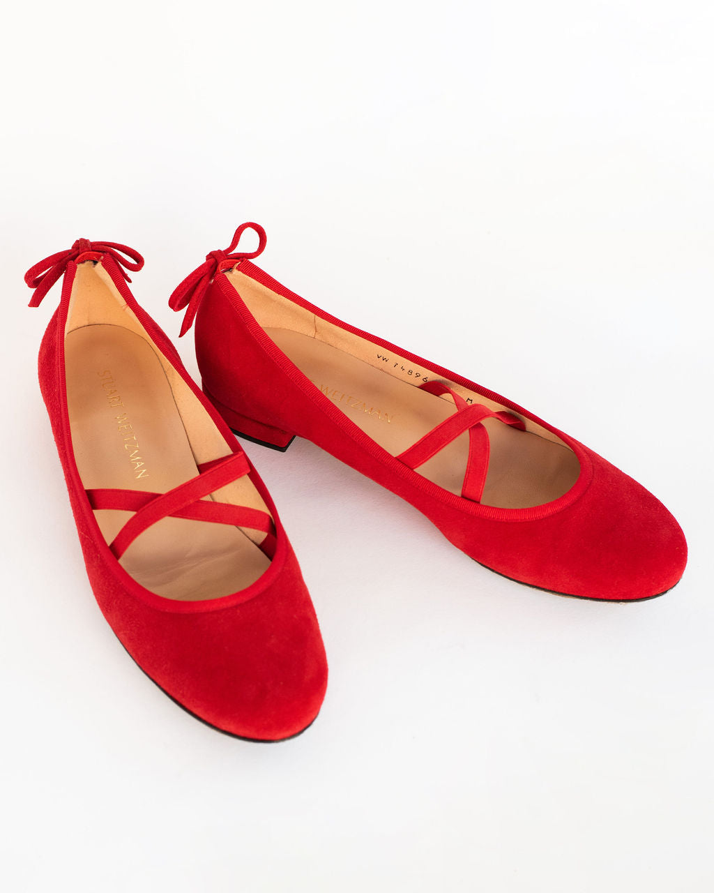 Stuart Weitzman Bolshoi Suede Ballet Flats - Sizes 9