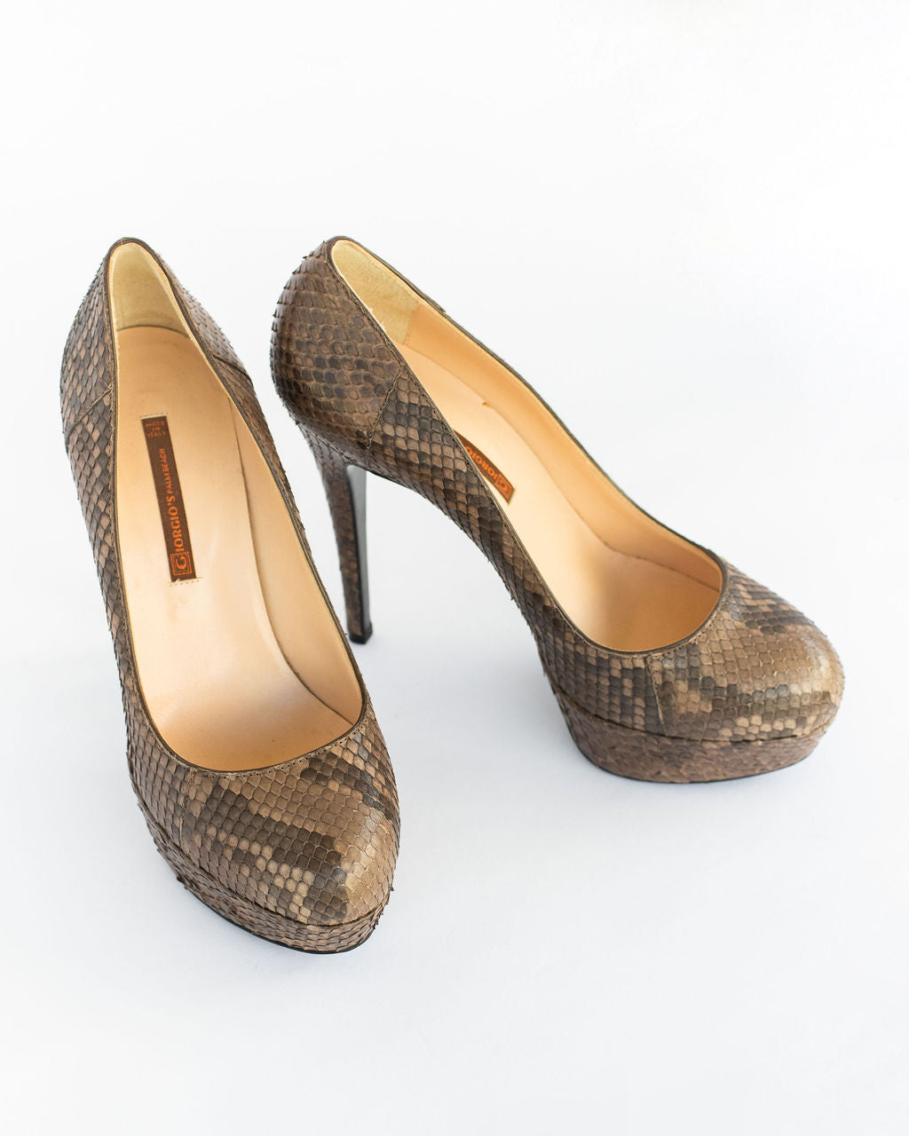 Giorgio's of Palm Beach Snakeskin Pumps - Size 37