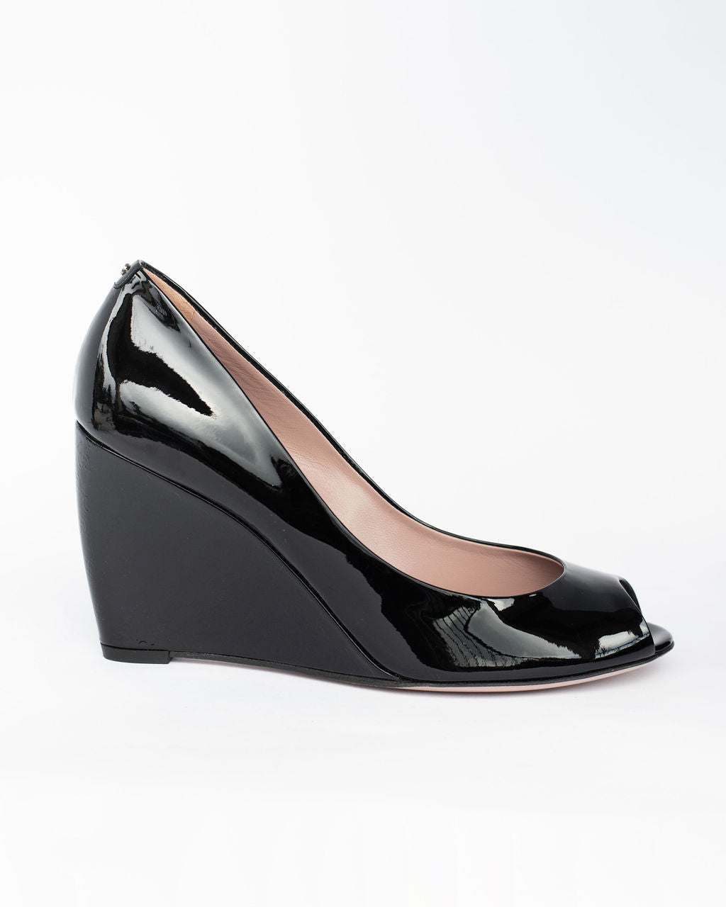 Patent leather sale wedge heels