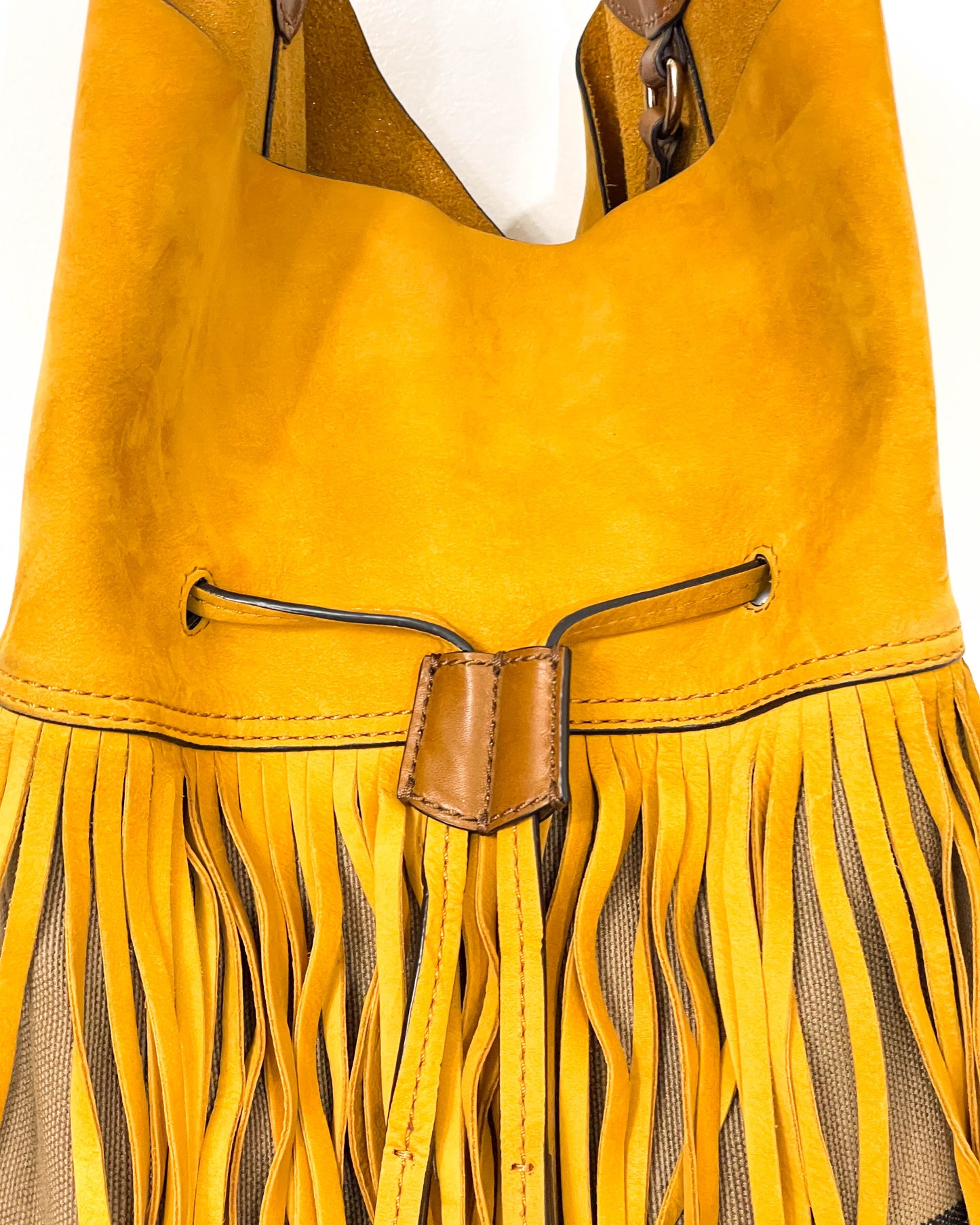 Burberry Susanna Fringe Bag with Pouch