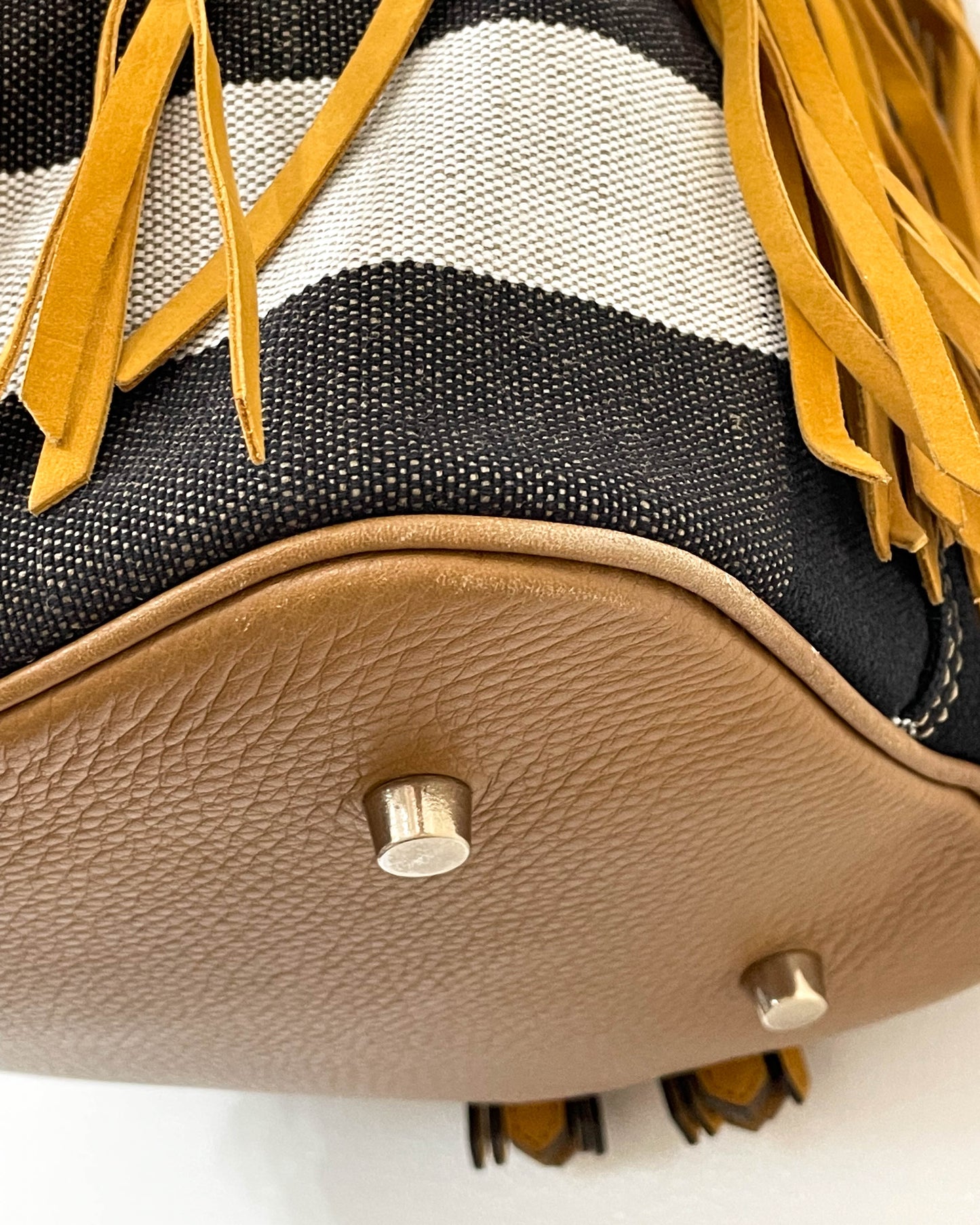 Burberry Susanna Fringe Bag with Pouch