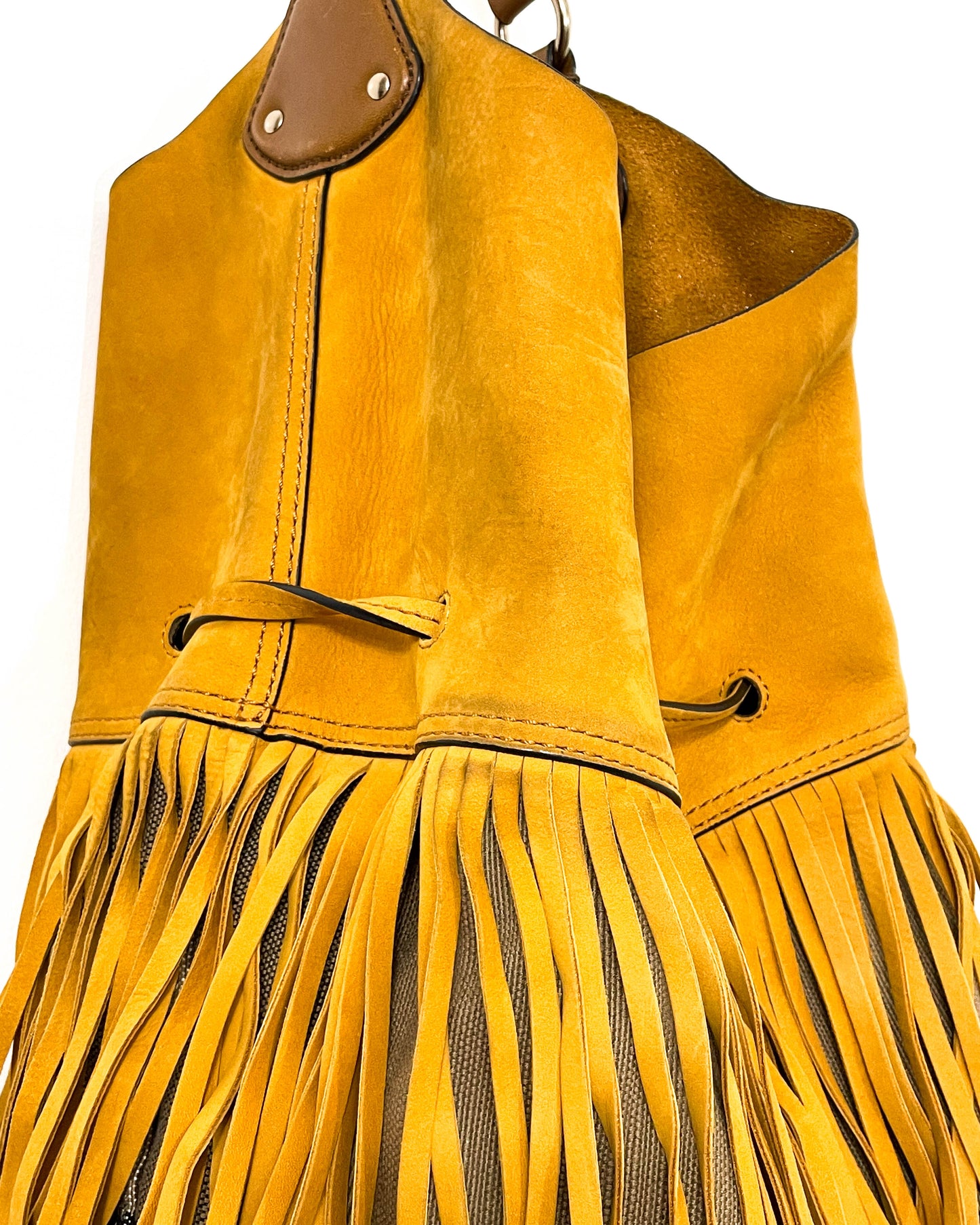Burberry Susanna Fringe Bag with Pouch