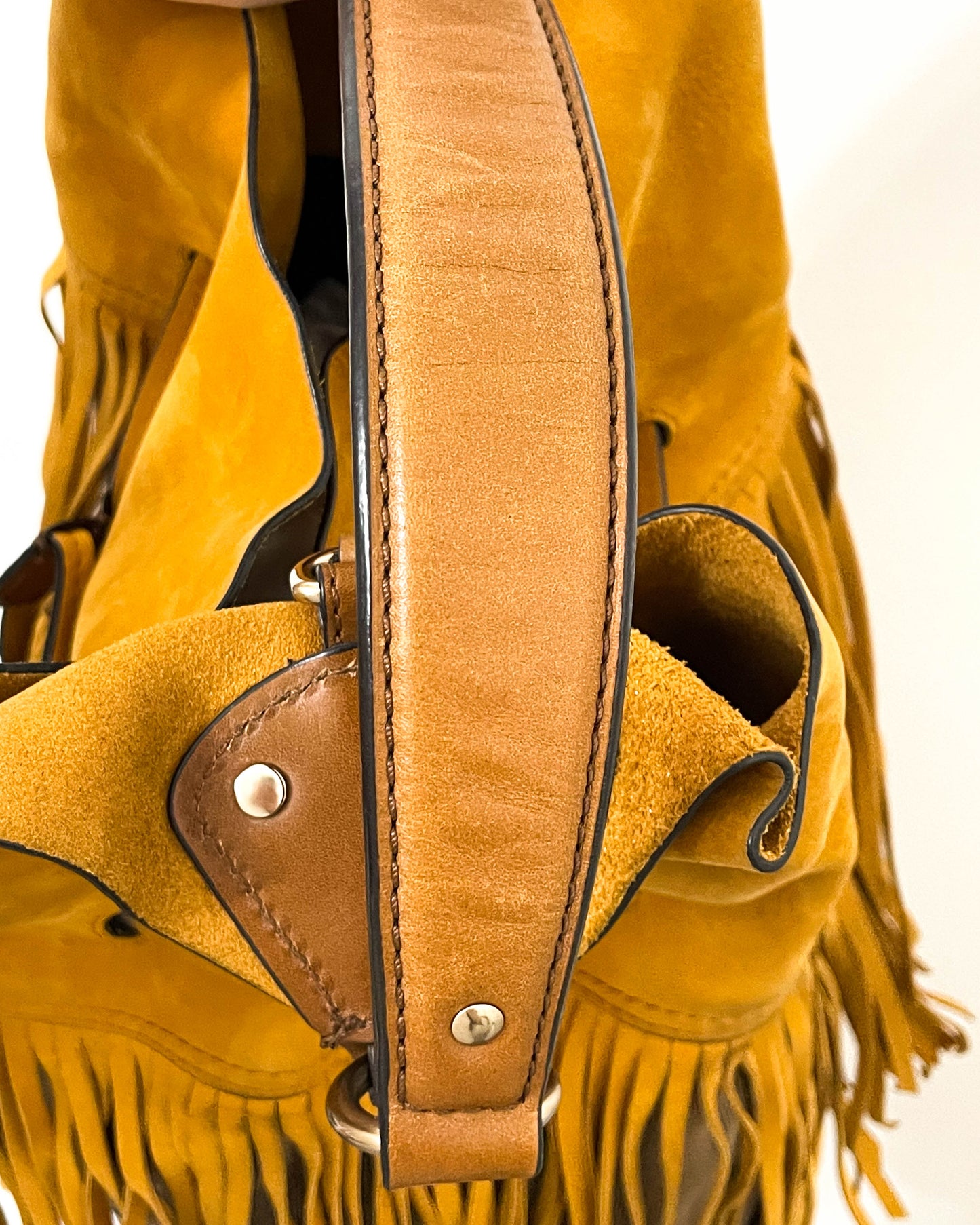 Burberry Susanna Fringe Bag with Pouch