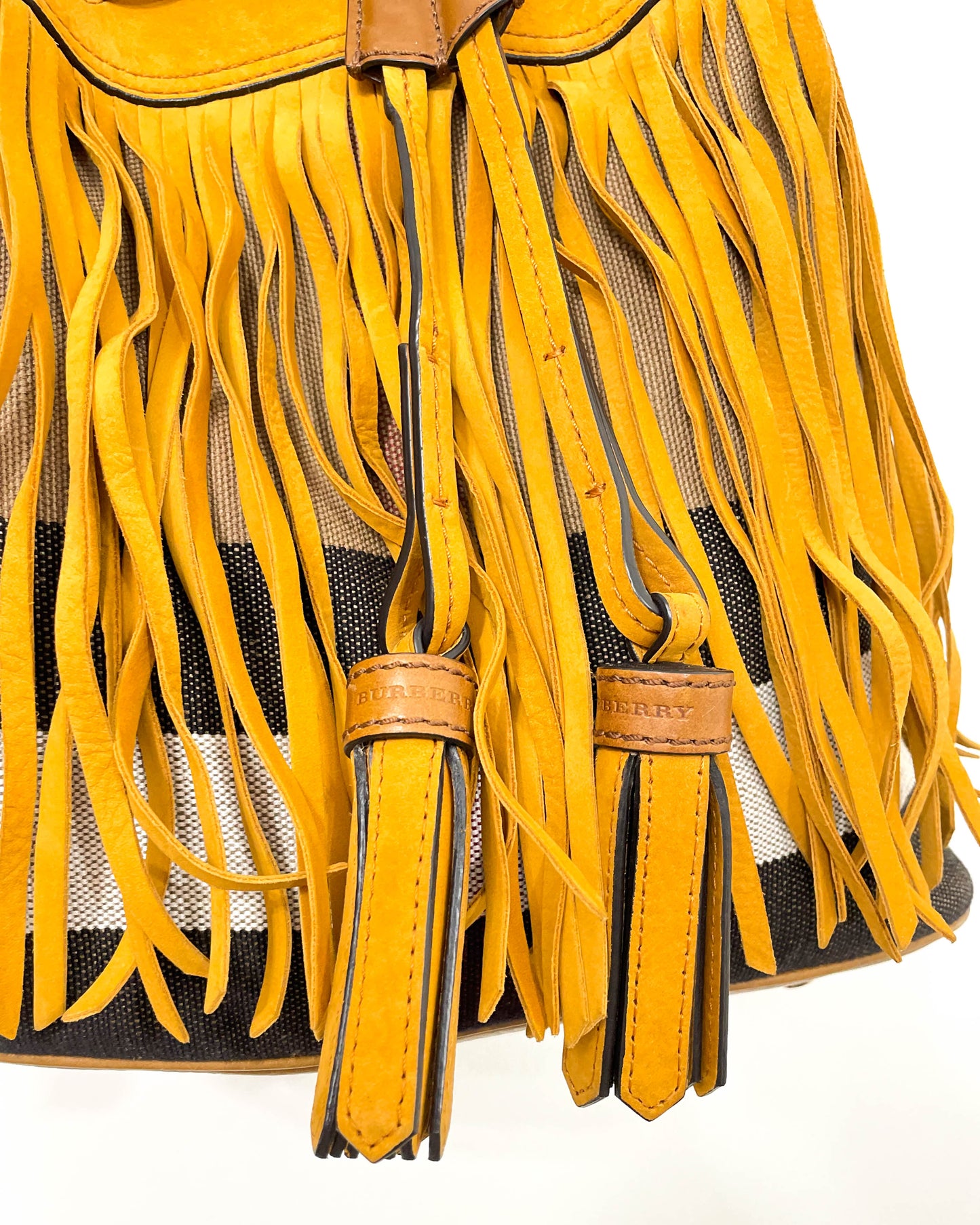 Burberry Susanna Fringe Bag with Pouch