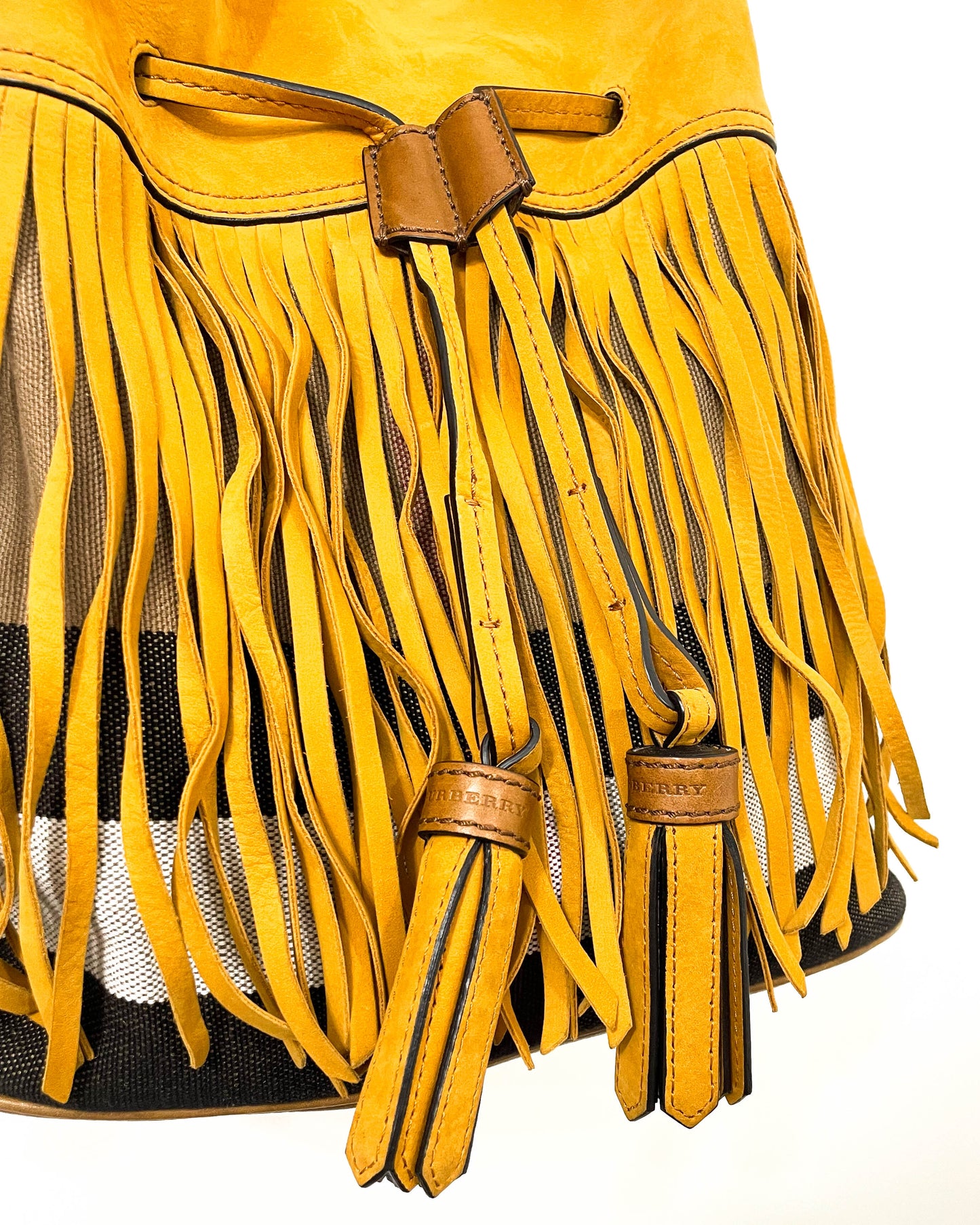 Burberry Susanna Fringe Bag with Pouch