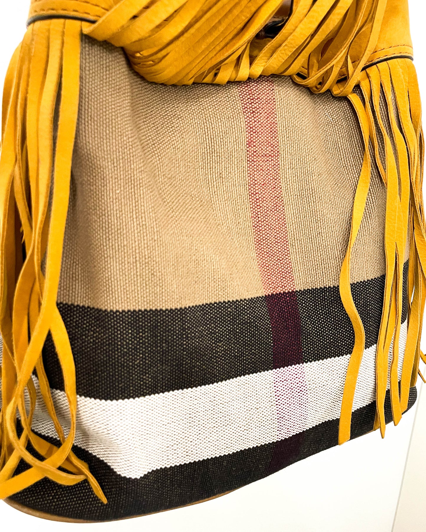 Burberry Susanna Fringe Bag with Pouch