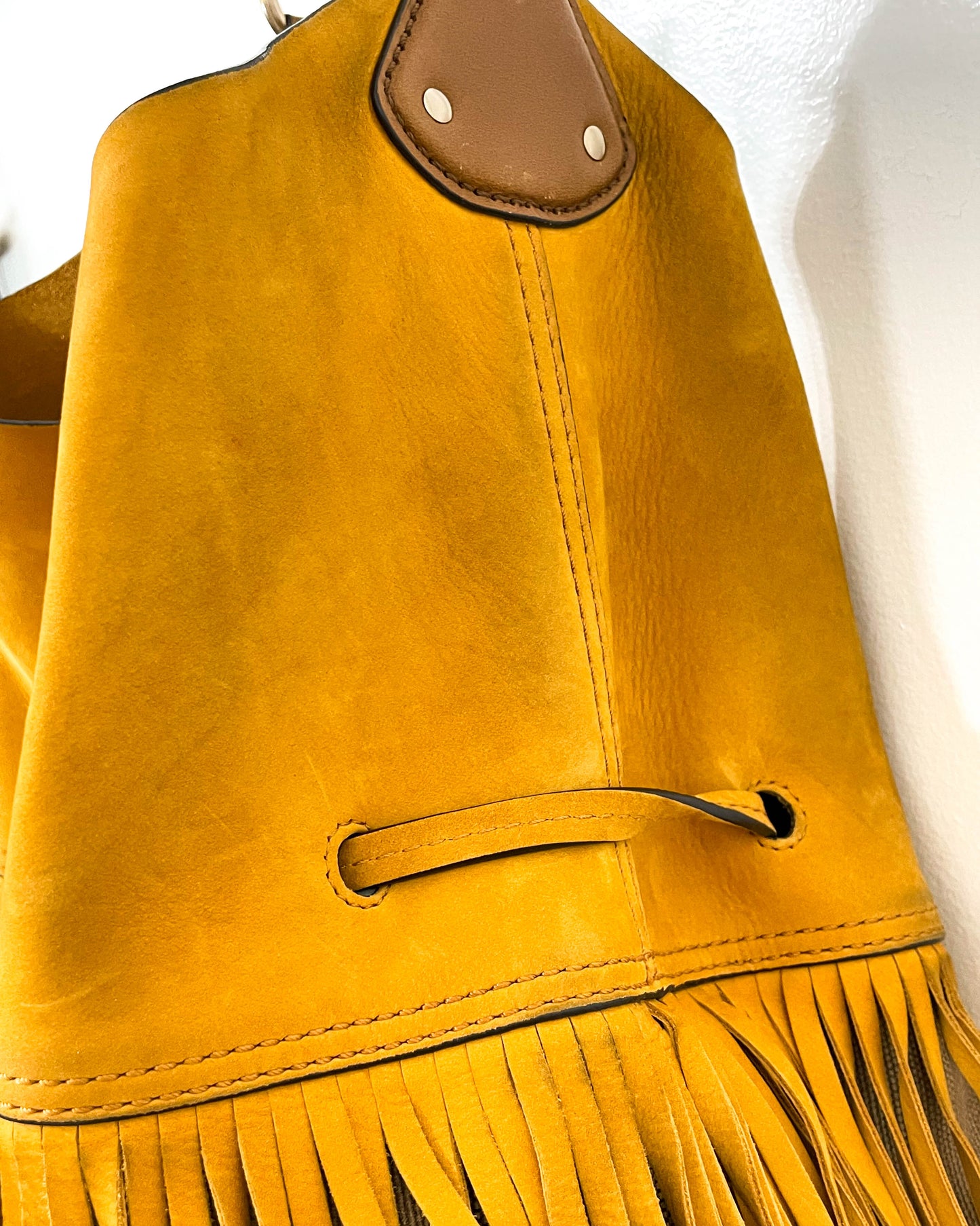 Burberry Susanna Fringe Bag with Pouch