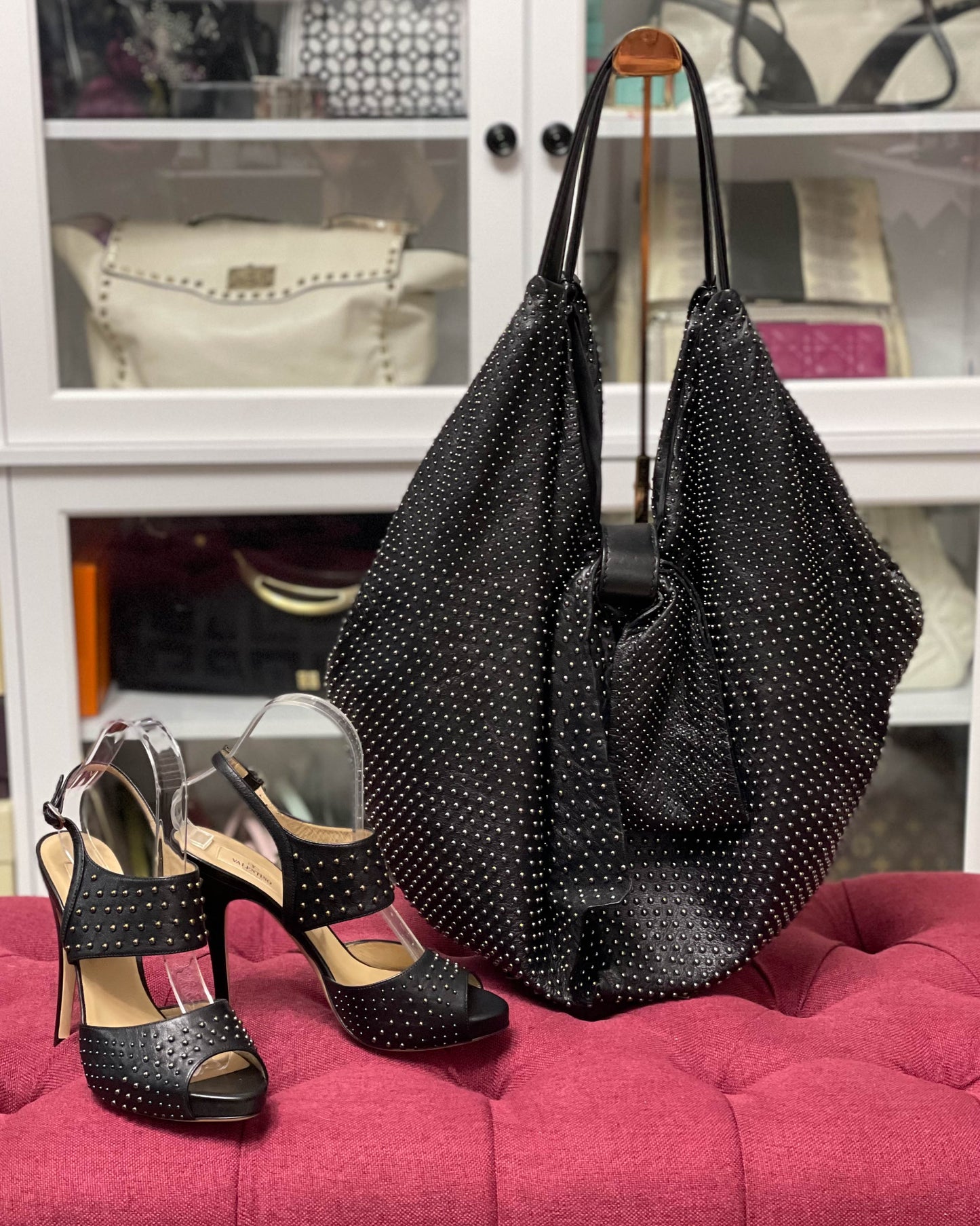 Valentino Studded Shoulder Bag
