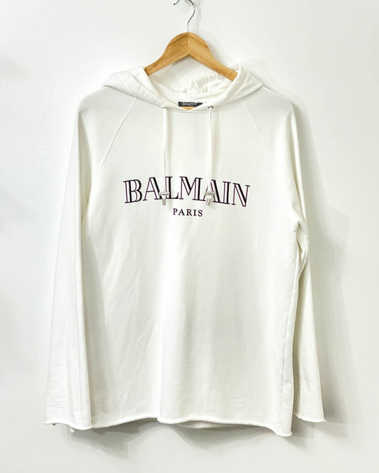 Balmain Logo Hoodie- Size Medium