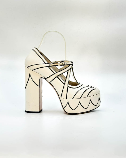 Miu Miu Platform Pumps - Size 37.5