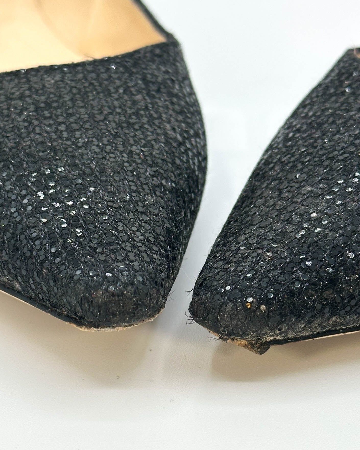 Jimmy Choo Sparkly Romy Flats - Size 38