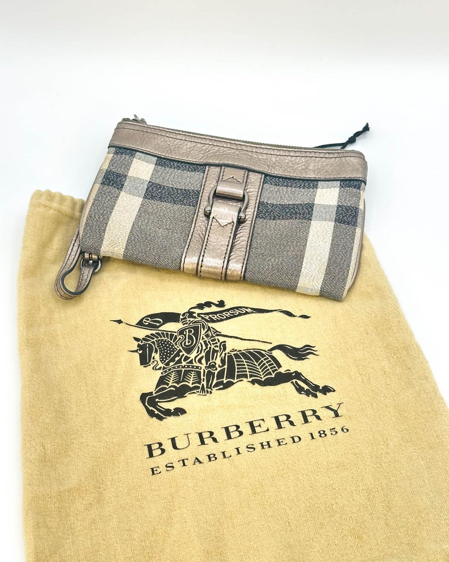 Burberry Metallic Clutch/Wristlet