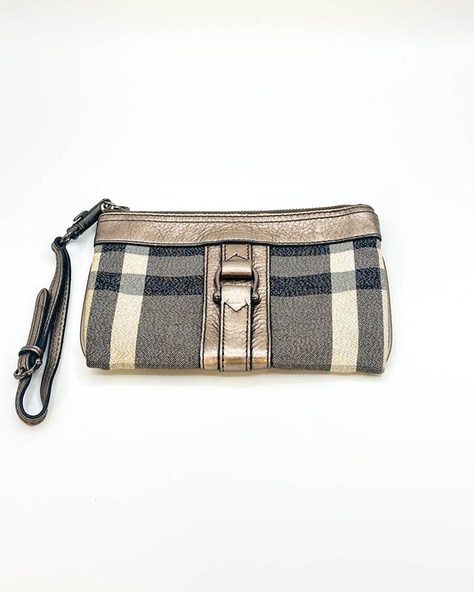 Burberry Metallic Clutch/Wristlet