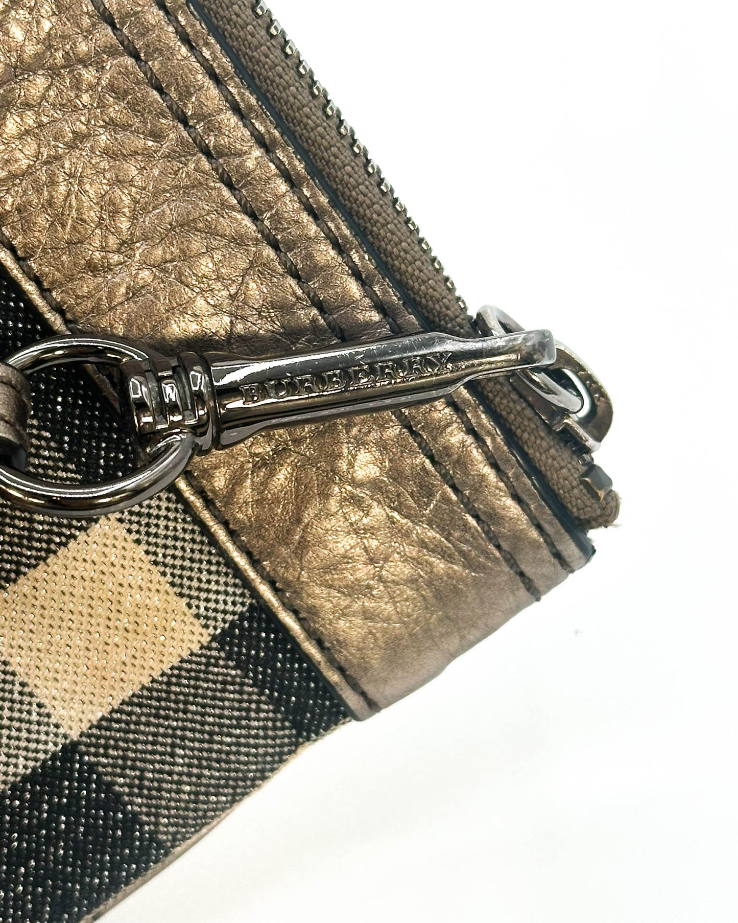 Burberry Metallic Clutch/Wristlet