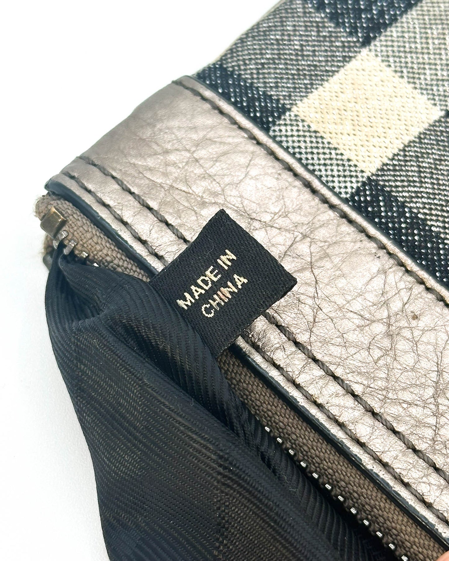 Burberry Metallic Clutch/Wristlet