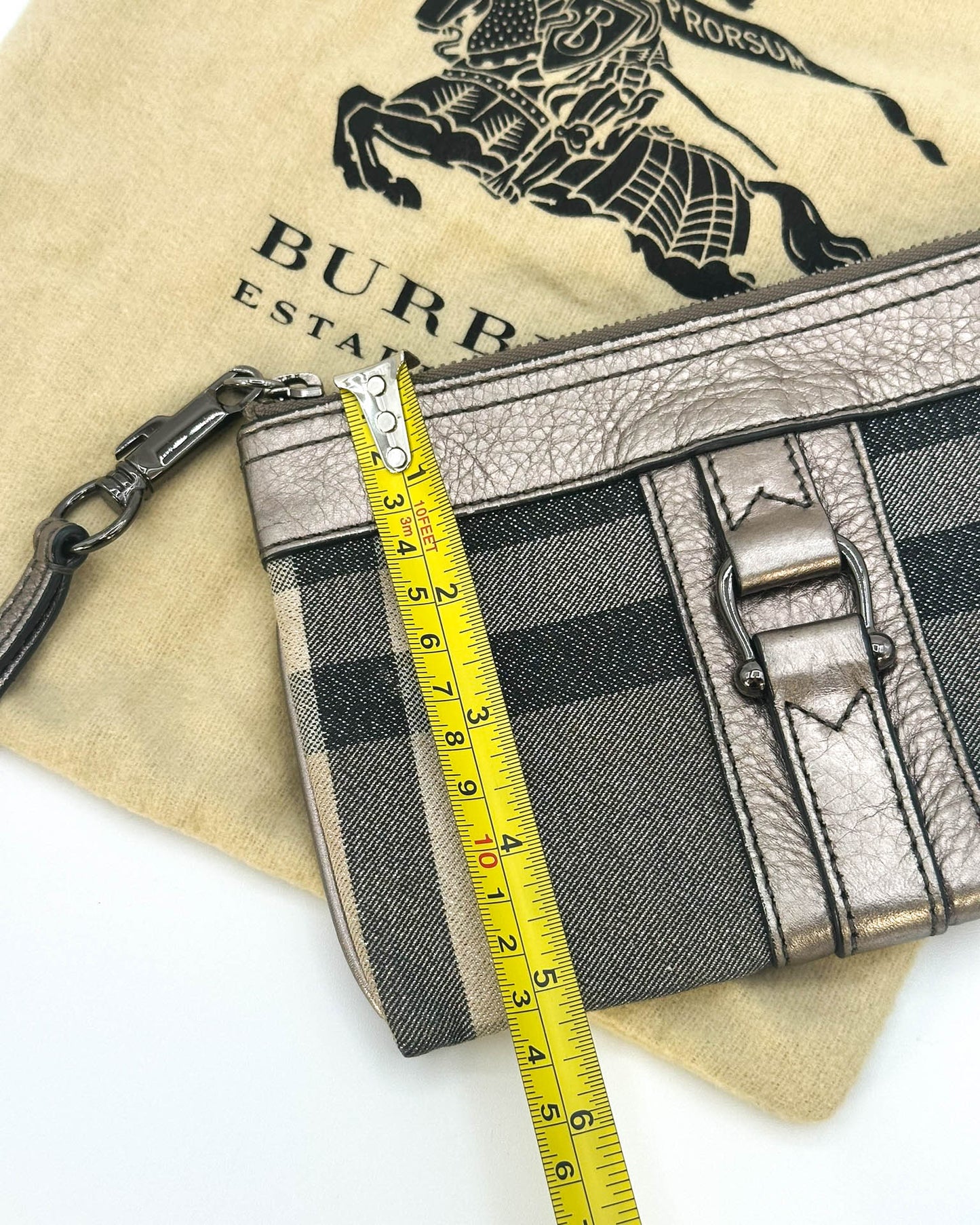 Burberry Metallic Clutch/Wristlet