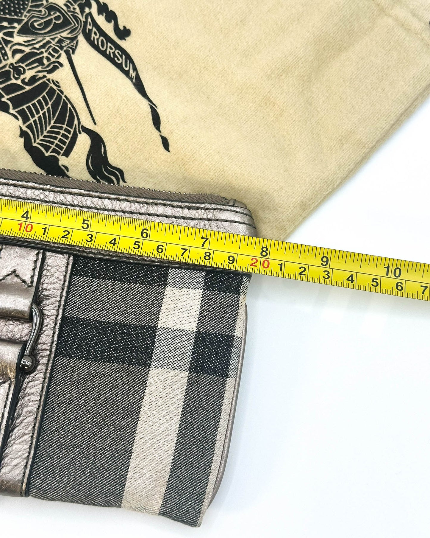 Burberry Metallic Clutch/Wristlet