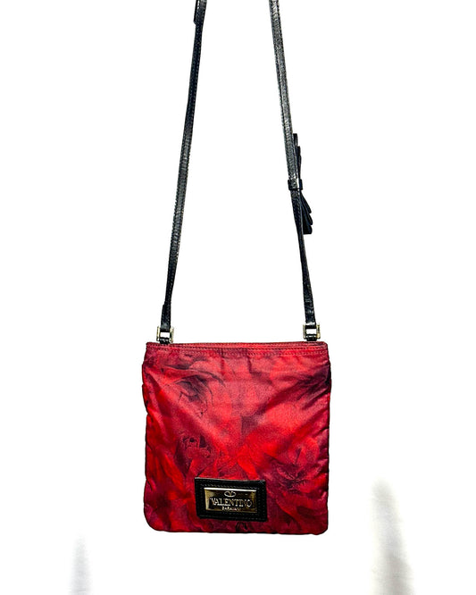 Valentino Rose Print Crossbody