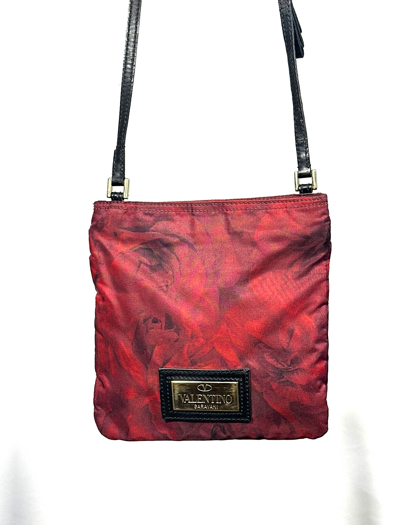 Valentino Rose Print Crossbody
