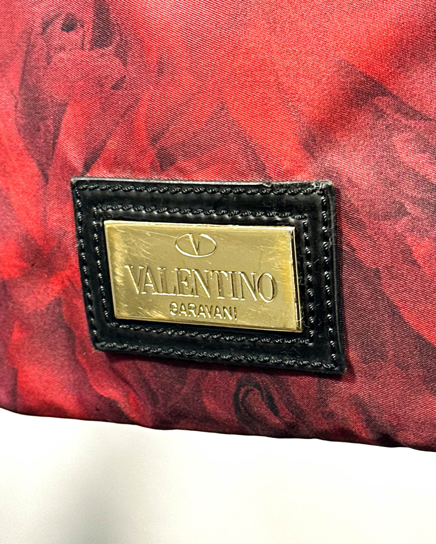 Valentino Rose Print Crossbody
