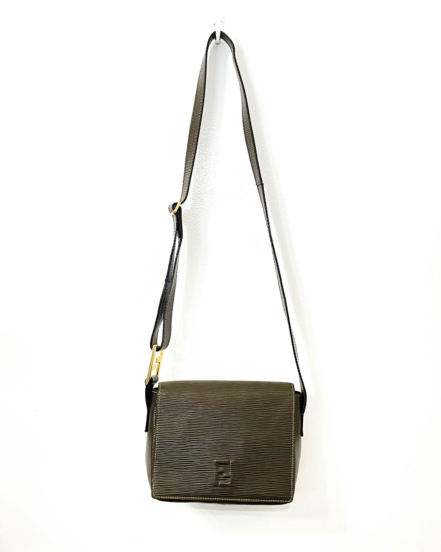 Fendi Epi Leather Crossbody Baguette