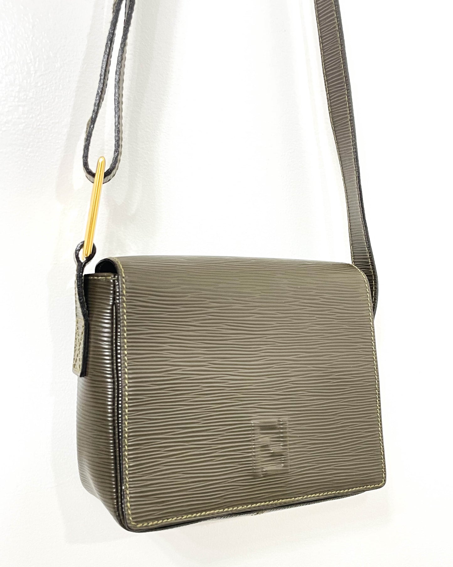 Fendi Epi Leather Crossbody Baguette