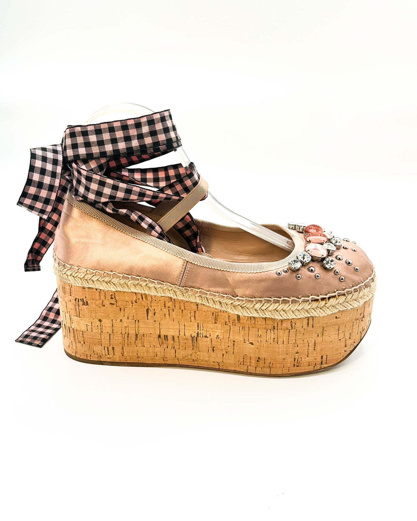 Miu Miu Platform Espadrilles - Size 37.5