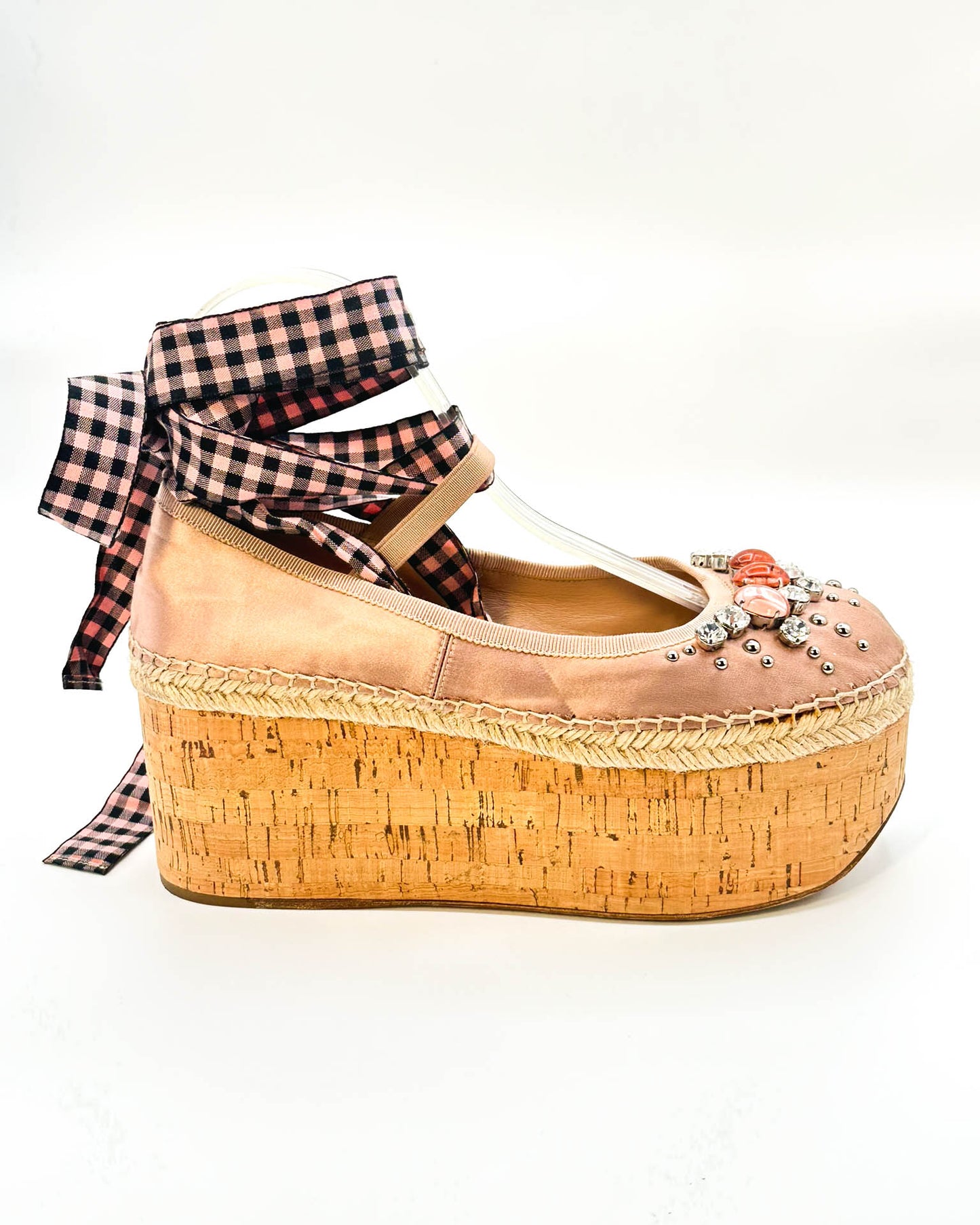 Miu Miu Platform Espadrilles - Size 37.5