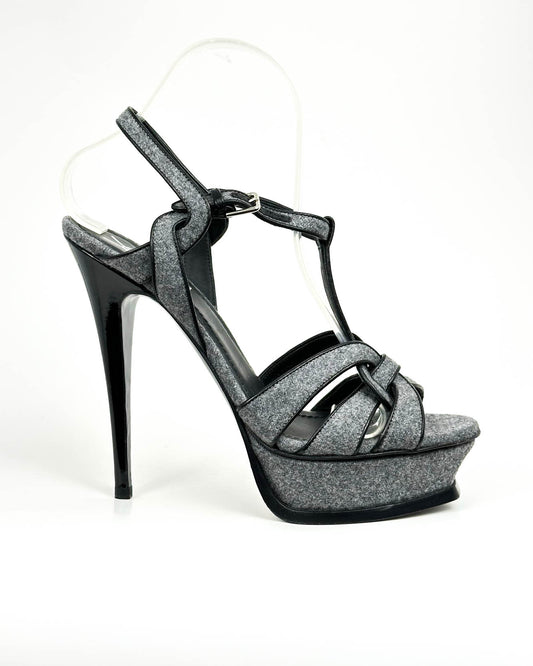 Saint Laurent Tribute Sandals- Size 38.5